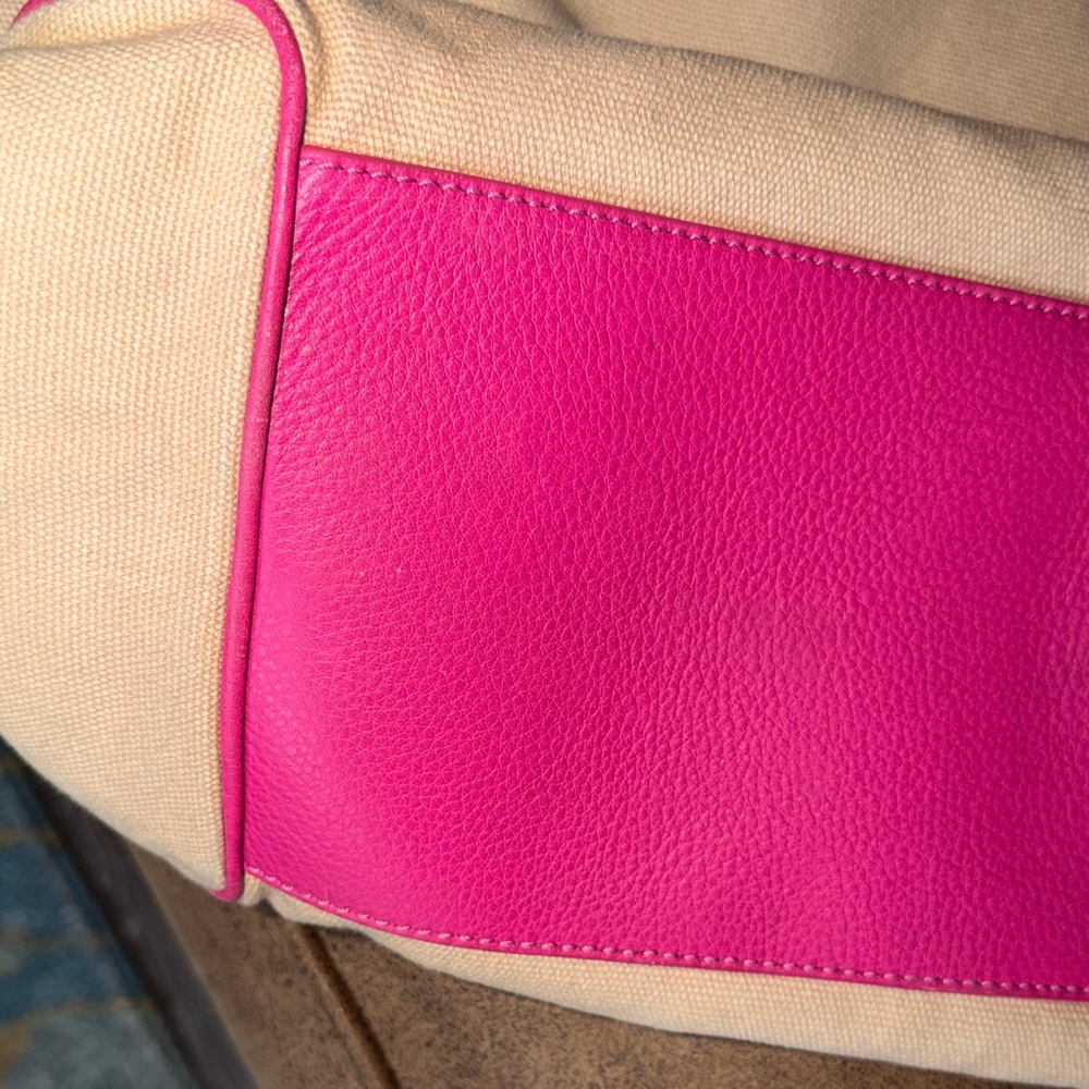 Cole Haan Tan and Pink Tote Bag - Picture 13 of 13